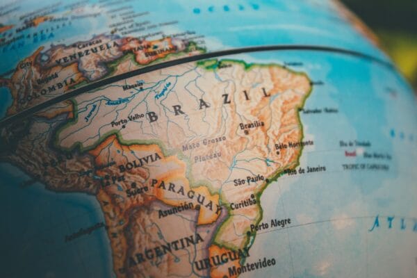 Brazil on map
