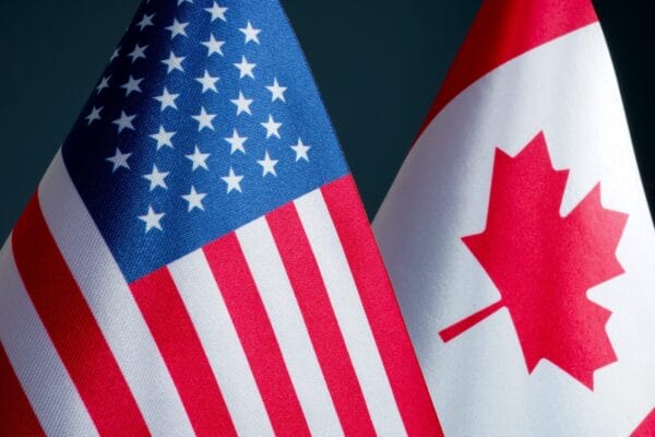 Canada & US flags
