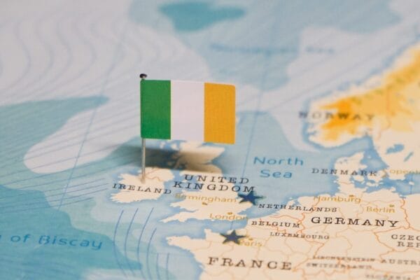 Ireland on map
