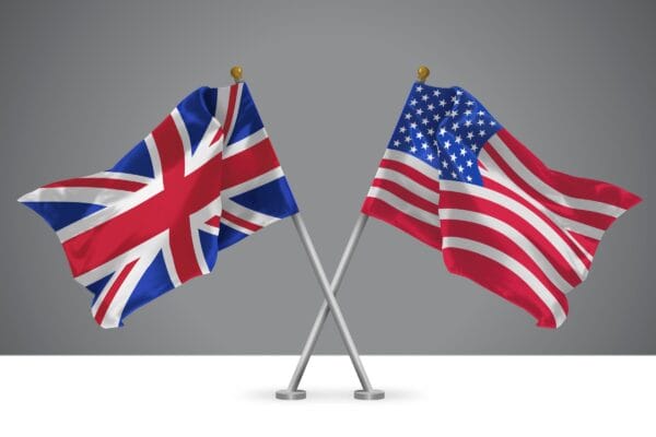 UK & US flags